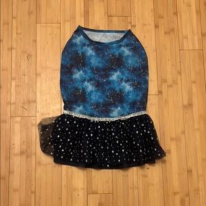 Top Paw Blue and Black Dog Galaxy Costume